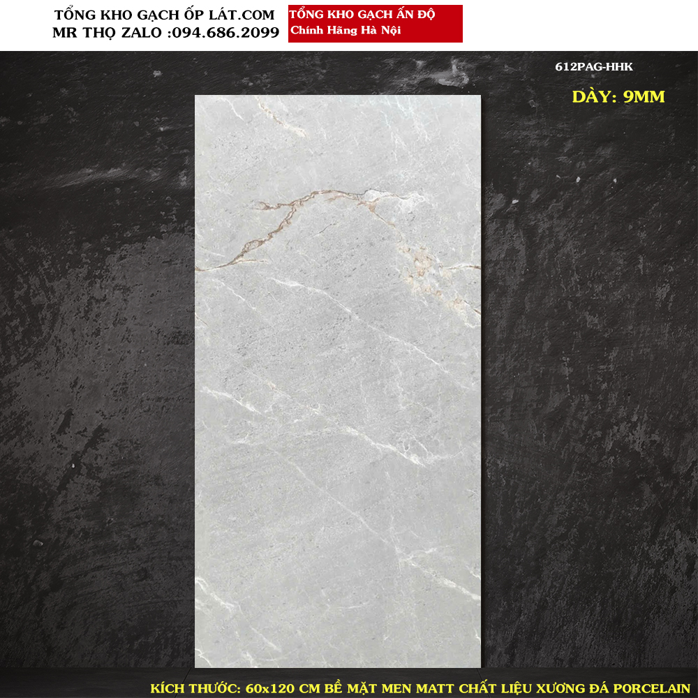 Gạch lát nền 60x120 cm ấn độ 612PAG